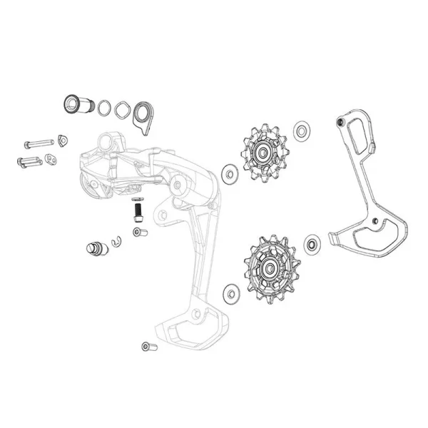 JAULA INTERIOR SRAM SX/NX EAGLE/GX EAGLE AXS (INCLUYE TORNILLOS)