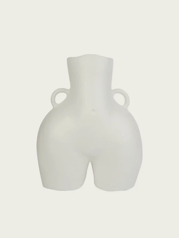 LOVE HANDLES VASE WHITE
