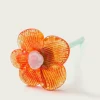 MOUTHBLOWN CRYSTAL FLOWER ORANGE - Imagen 2