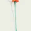 MOUTHBLOWN CRYSTAL FLOWER ORANGE - Imagen 3