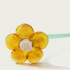 MOUTHBLOWN CRYSTAL FLOWER MUSTARD - Imagen 2