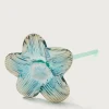 MOUTHBLOWN CRYSTAL FLOWER SILVER - Imagen 2