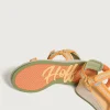 SANDALIA ISLAND RAFIA NARANJA - Imagen 4