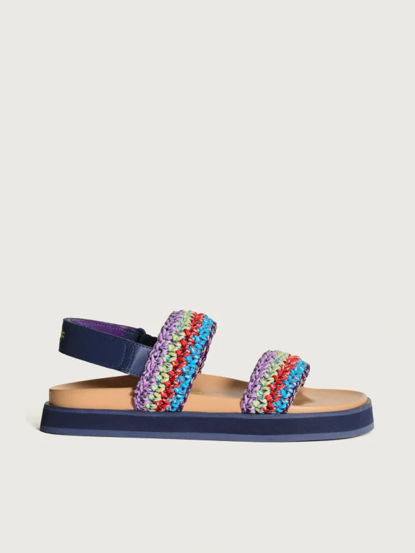 SANDALIA GALDANA MULTICOLOR AZUL
