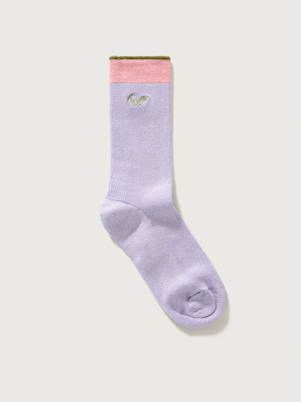 CALCETÍN ROSA LILA