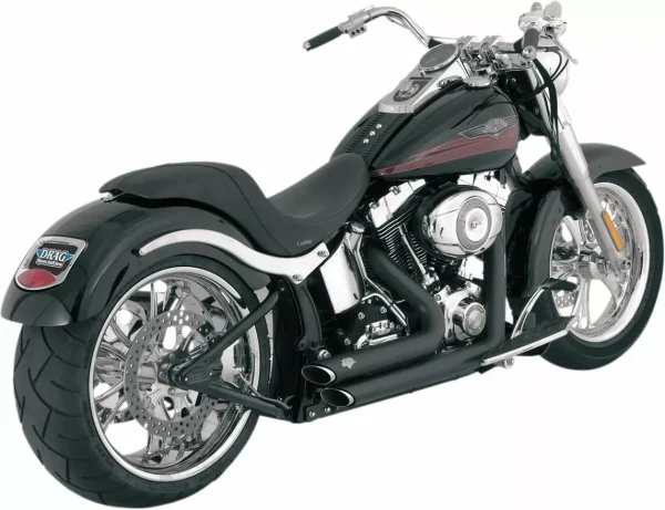 Para Softail, escapes ShortShots Staggered black