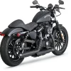 Para Sportster, escapes Slip-On 3″ Twin-Slash - Imagen 2