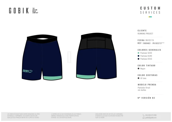 GOBIK SHORT X-TRAIL SIN MALLA