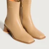 BOTÍN TACÓN DATE BEIGE - Imagen 2