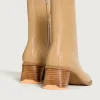 BOTÍN TACÓN DATE BEIGE - Imagen 3