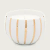 VELA HUEVO BLANCO RAYA ORO - Imagen 2