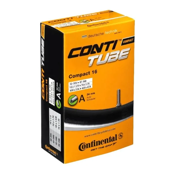 CAMARA CONTINENTAL COMPACT 16×1 3/8-1.75 VALVULA STANDARD 34 mm (32-305/47-349)