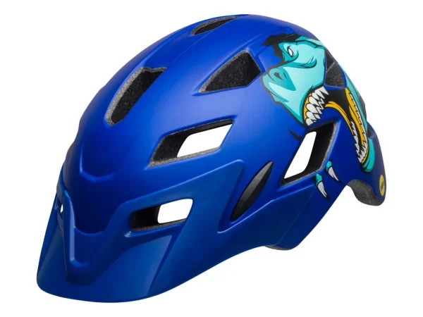 CASCO BELL SIDETRACK NIÑO AZUL MATE