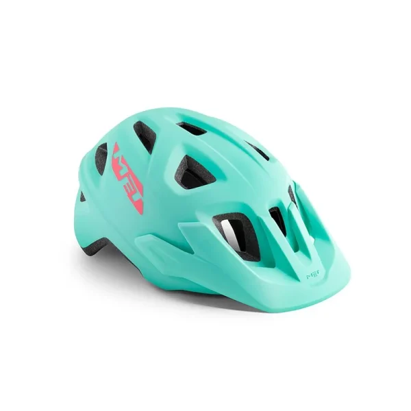 CASCO JUNIOR MET ELDAR TURQUESA MATE TALLA UNICA (52-57 cm)