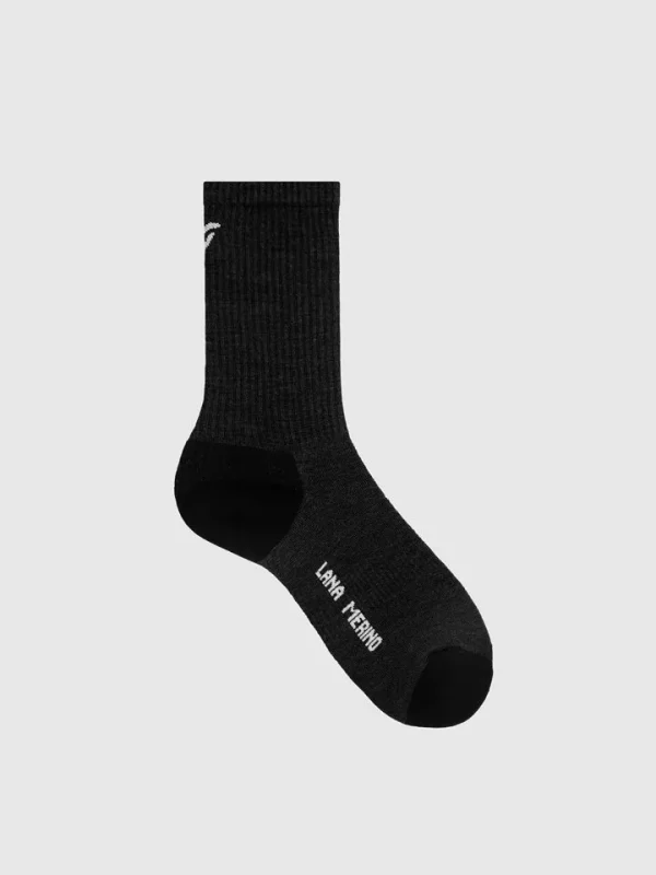 Calcetines Pissei Alaska lana merino negro
