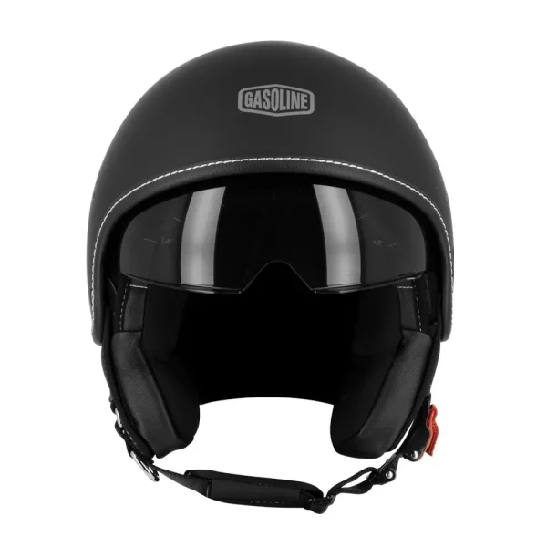 Casco Gasoline jet negro mate