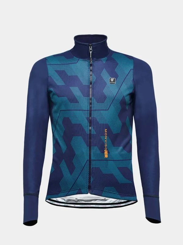 Pissei Maillot manga larga Monviso azul
