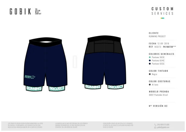 GOBIK  SHORT XTRAIL CON MALLA