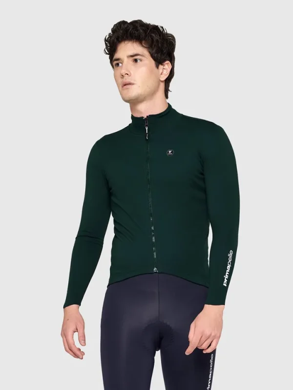 Chaqueta ciclismo Pissei Prima Pelle invernale color verde