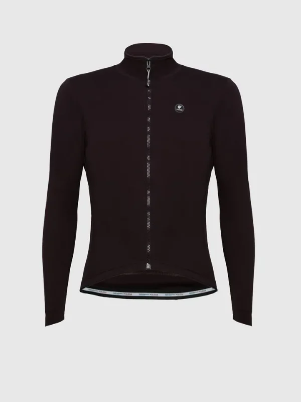 Chaqueta ciclismo Pissei Prima Pelle invernale color granate oscuro