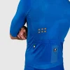 Maillot ciclismo manga corta Pissei Tempo color azul - Imagen 4