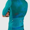 Maillot ciclismo manga corta Pissei Tempo color verde - Imagen 3