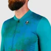 Maillot ciclismo manga corta Pissei Tempo color verde - Imagen 5