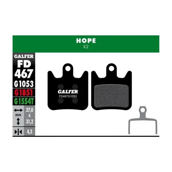 Galfer pastillas de freno Hope X2