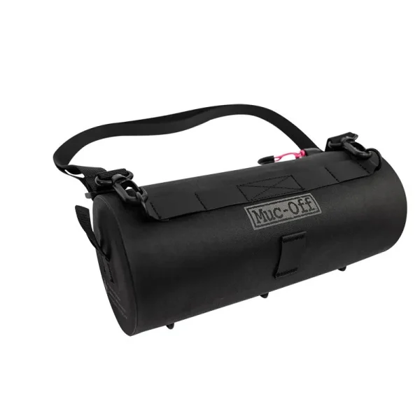 BOLSA MANILLAR MUC-OFF EXPLORER 2.4L IMPERMEABLE NEGRO (250x101x250 mm)
