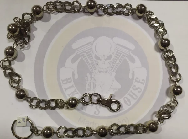 Cadena cromada bolas