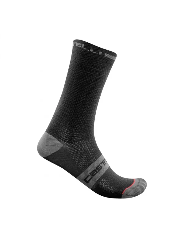 Calcetín Castelli Superleggera caña 18cm negro