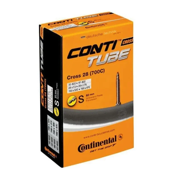 Cámara Continental Gravel 700×32-47 válvula fina (presta) 60 mm