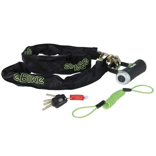 Candado Onguard cadena Mastiff 180cm 10mm negro/verde