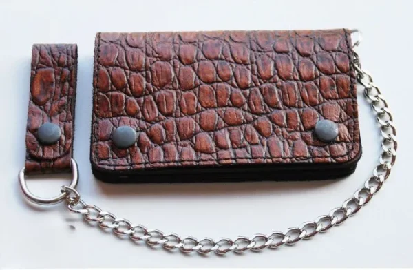 Cartera cuero marron