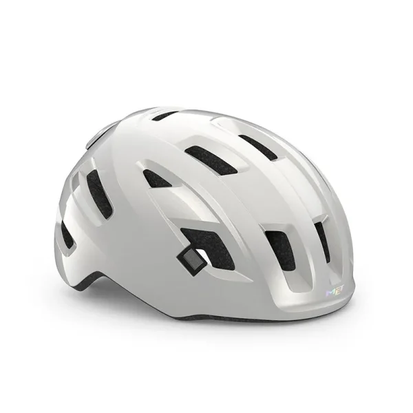 CASCO MET E-MOB BLANCO BRILLO M (56-58)