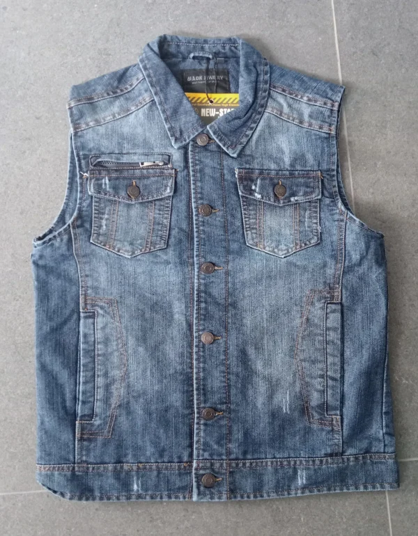 Chaleco vaquero azul