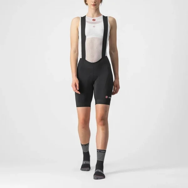 Culotte corto Castelli Endurance mujer con tirantes negro