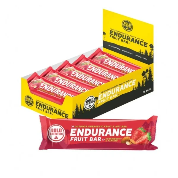 Gold Nutrition Endurance Fruit Bar sabor almendar/fresa