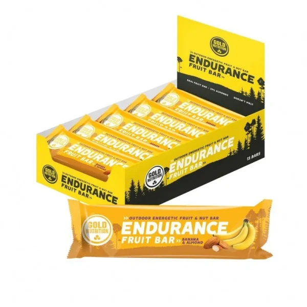 Gold Nutrition  Endurance Fruit Bar sabor banana/almendra