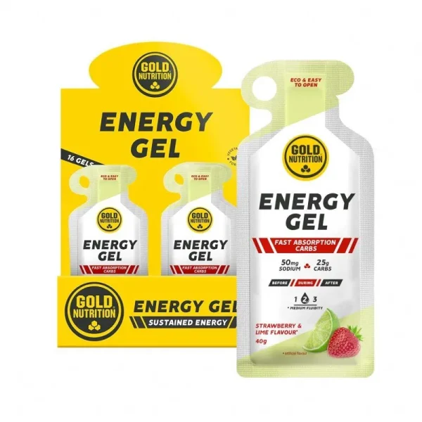 Gold Nutrition Energy Gel fresa/lima