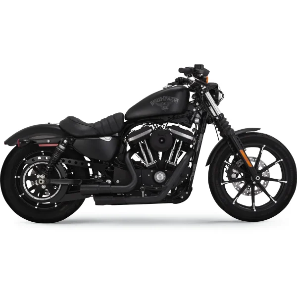 Escapes Vance & Hines negros para Sportster