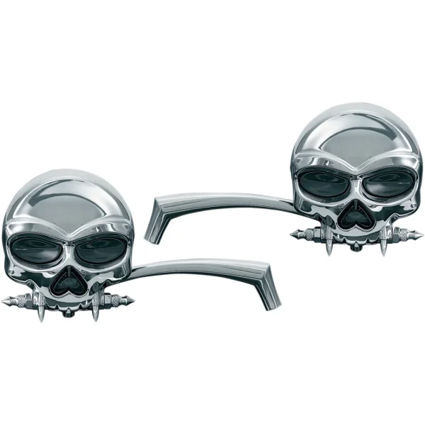 Espejos Skull en cromado