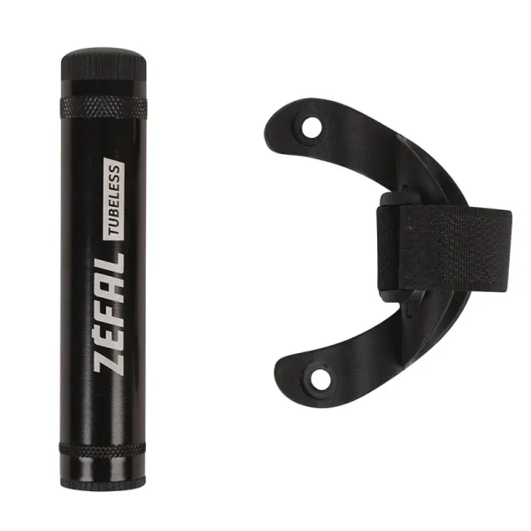 KIT MECHAS ZEFAL REPARACION TUBELESS CON SOPORTE PORTABIDON NEGRO