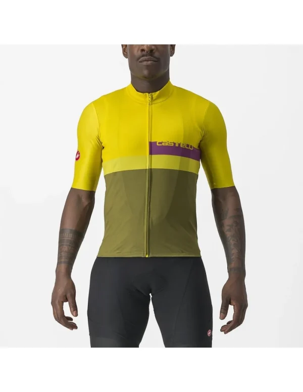 Maillot Castelli A Blocco Fruta Pasión/Amatista/Verde