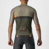 Maillot Castelli A Blocco hombre manga corta color verde y naranja - Imagen 2