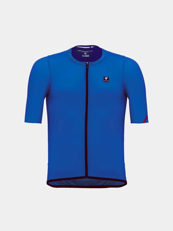 Maillot ciclismo manga corta Pissei Primapelle azul índigo