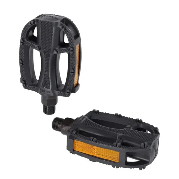 XLC PEDAL NIÑO/JUNIOR 9/16″ NEGRO/GRIS CON REFLECTORES