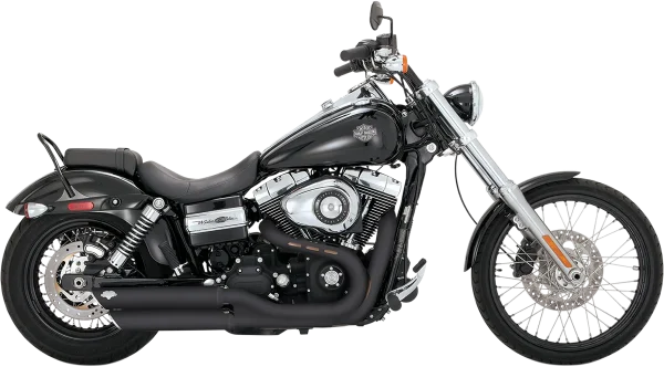 Silenciadores Slip-On 3″ Round Twin-Slash para HD Fat Bob