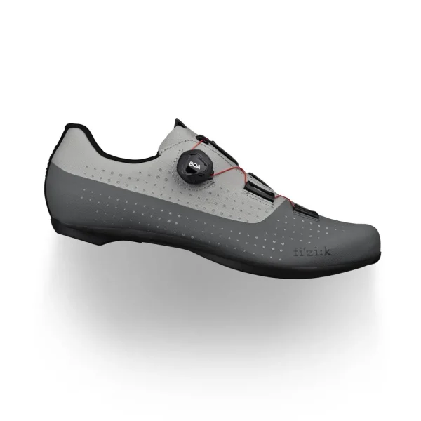 Zapatilla Fizik Tempo R4 Overcurve gris/rojo