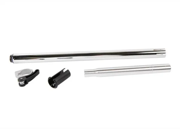 Tija sillín – acero telescopic (Silver), Snap-ajuste